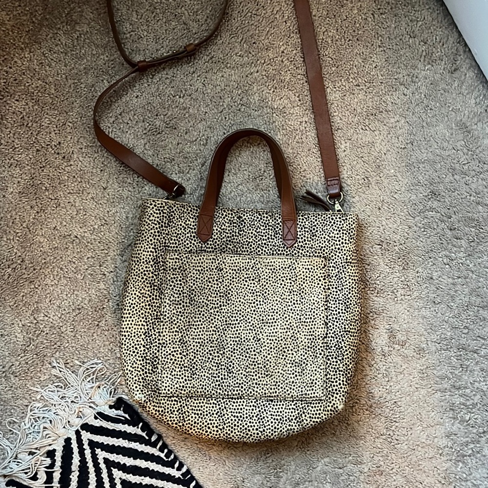 Madewell cow hair bag